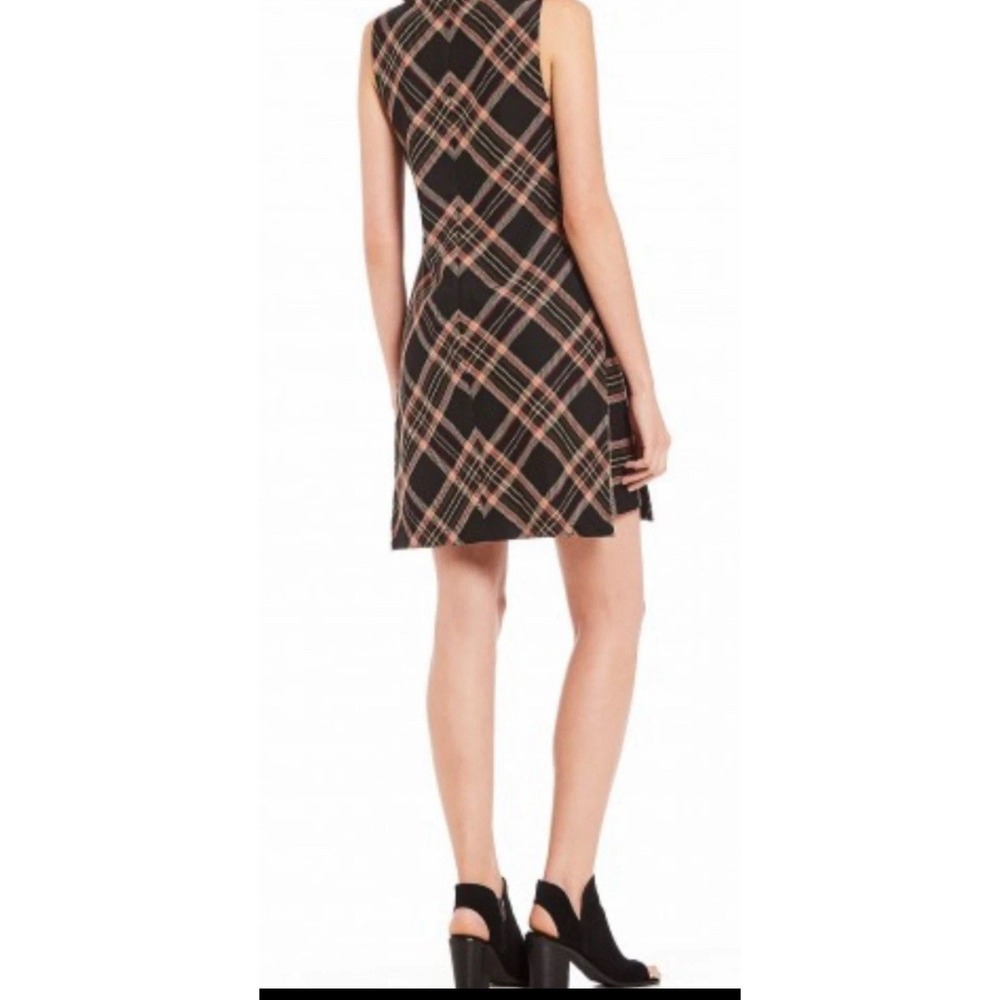 Trina Turk Brynne women's dress Plaid Shift sleeveless mini dress SZ-2 - Picture 2 of 16